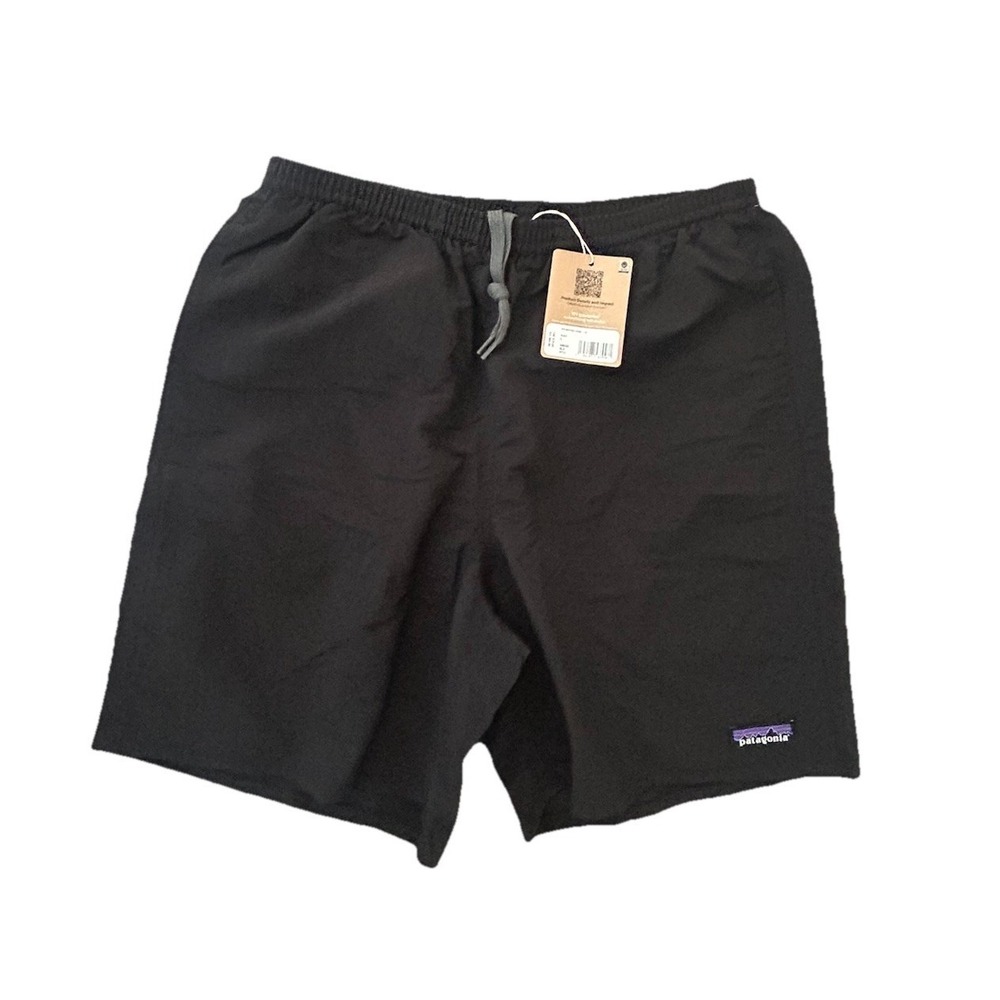 Patagonia Men's Baggies Longs 7" Black Quick-Dry Lightweight Swim Shorts S NWT - Picture 2 of 8
